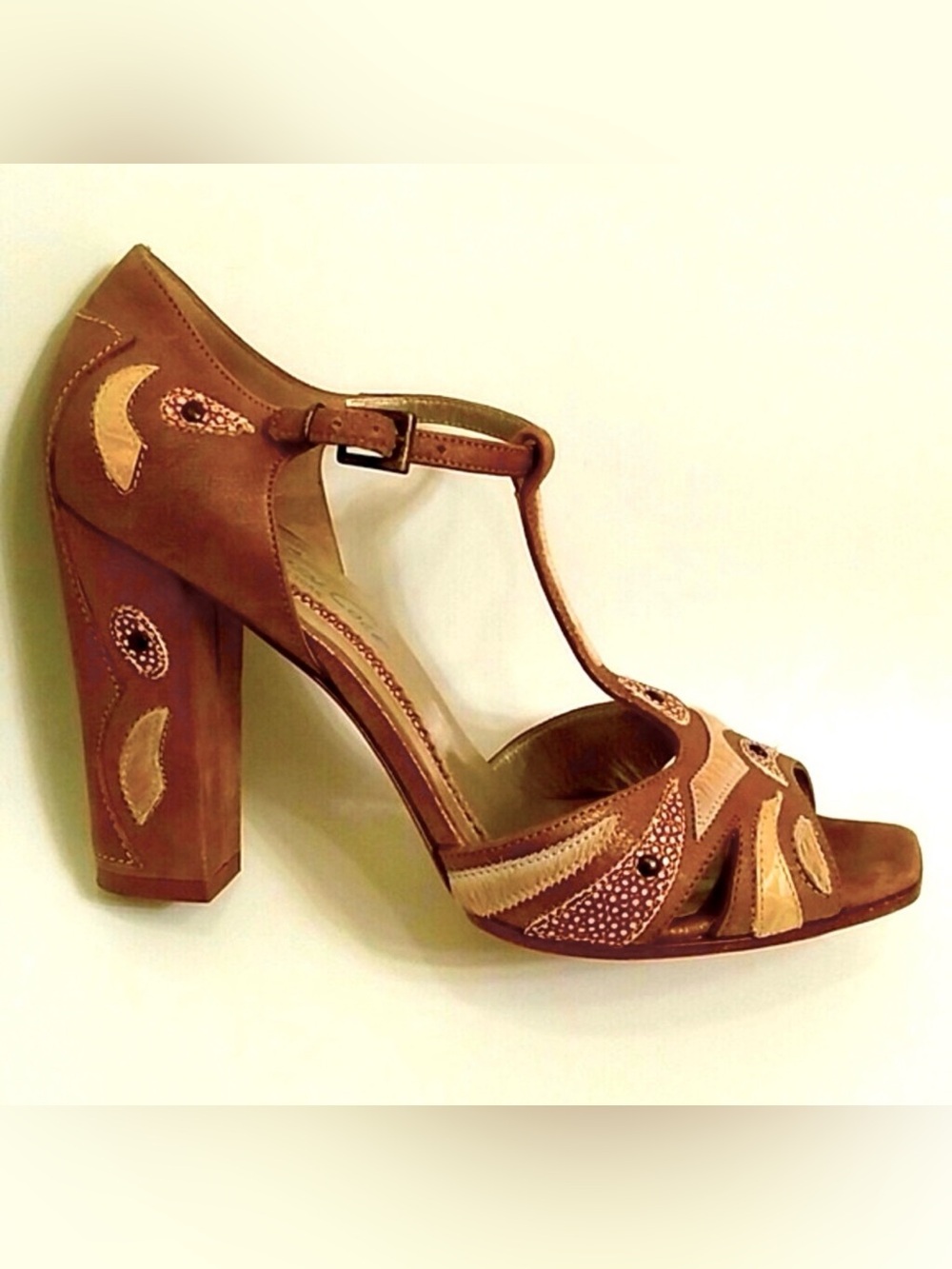 Kenneth Cole Patch Sandals PEB 7.5 Suede